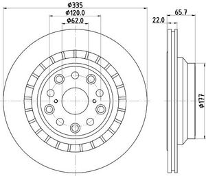Remschijf Gecoat 55245PRO 8DD355116941