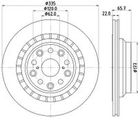 Remschijf Gecoat 55245PRO 8DD355116941
