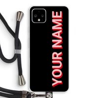 Namecase: Pixel 4 XL Transparant Hoesje met koord