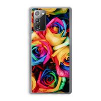 Neon bloemen: Samsung Galaxy Note 20 / Note 20 5G Transparant Hoesje