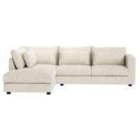 Leen Bakker - Hoekbank Chelsea Links - Poppy - Stof - Crème - 214x294x90 Cm