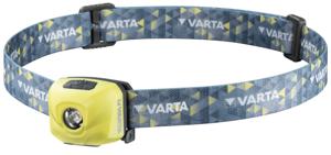 Varta Outd.Sp. Ultralight H30R lime Hoofdlamp LED werkt op een accu 100 lm