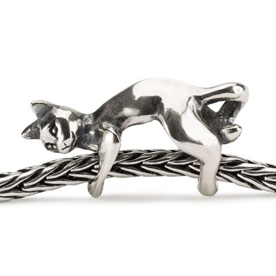 Trollbeads TAGBE-30153 Kraal Speelse Kat zilver