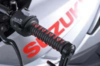 DAYTONA handvat "katana" rubber grip katan sw/rt 125 open