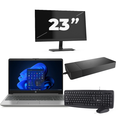 HP 250 G8 - Intel Core i3-11e Generatie - 15 inch - 16GB RAM - 256GB SSD - Windows 11 Home + 1x 23 inch Monitor HP 250 G8 - Intel Core i3-11e Generatie - 15 inch - 16GB RAM - 256GB SSD - Windows 11 Home + 1x 23 inch Monitor
