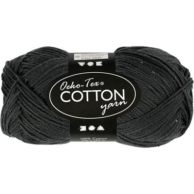 Creativ Company Katoengaren, antraciet, 50gr, 170m
