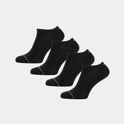 Bamigo Bamboe Sneakersokken - Heren - Zwart - 4-pack