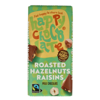 Melk geroosterde hazelnoot rozijn bio 100 Gram