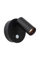 Lucide TONI - Oplaadbare Wandspot / Wandlamp - Accu/Batterij - Ø 8,1 cm - LED Dimb. - CCT - 1x2W 2700K/4000K - Bewegingssensor (uitschakelbaar) - Magnetisch - Zwart
