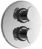 Pure Design Inbouwthermostaat met 2 uitgangen - thumbnail