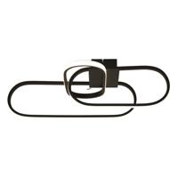 Searchlight Strakke zwarte plafondlamp Clip 61774BK