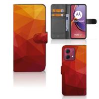 Book Case voor Motorola Moto G84 Polygon Red