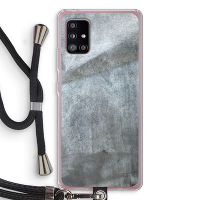 Grey Stone: Samsung Galaxy A51 5G Transparant Hoesje met koord