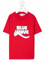 Bonpoint t-shirt Blue Wave à logo imprimé - Rouge - thumbnail