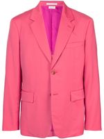 Comme des Garçons Homme Plus blazer ajusté à simple boutonnage - Rose