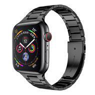 Stalen schakelband - Zwart - Geschikt voor Apple watch 38mm / 40mm / 41mm