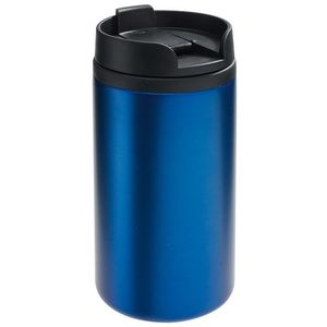 Dubbelwandige thermobeker metallic blauw 290 ml   -