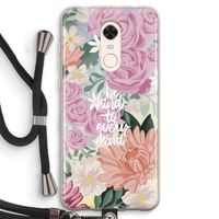Kindness matters: Xiaomi Redmi 5 Transparant Hoesje met koord