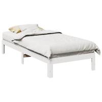 Bedframe zonder matras massief grenenhout wit 80x200 cm Bedframe zonder matras massief grenenhout wit 80x200 cm