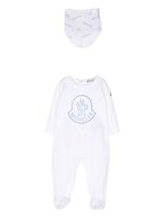 Moncler Enfant trousseau de naissance à logo imprimé - Blanc