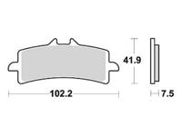 TRW Brake pad mcb 792 scr sinter carbon racing