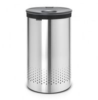 Brabantia wasbox met kunststof deksel 60 l - Matt Steel