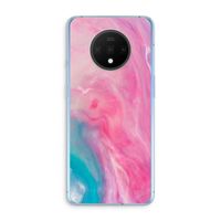 Roze explosie: OnePlus 7T Transparant Hoesje