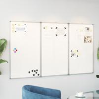 Whiteboard magnetisch inklapbaar 180x80x1,7 cm aluminium