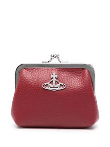 Vivienne Westwood porte-monnaie en cuir à plaque Orb - Rouge