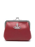 Vivienne Westwood porte-monnaie en cuir à plaque Orb - Rouge