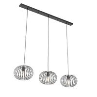 QAZQA Design hanglamp zwart 3-lichts - Johanna - thumbnail