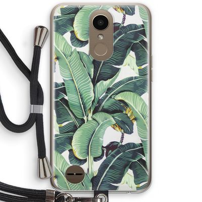 Bananenbladeren: LG K10 (2017) Transparant Hoesje met koord