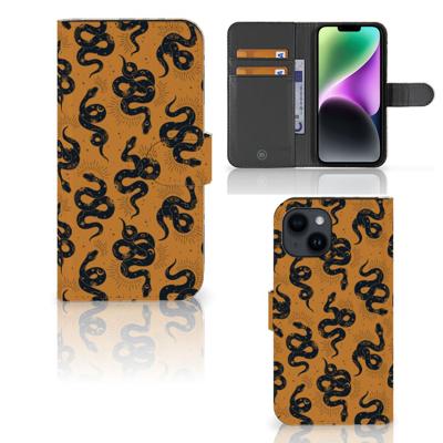 Telefoonhoesje | Met pasjeshouder | voor iPhone 15 Snakes