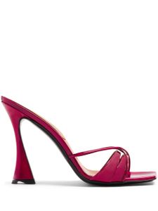 D'ACCORI mules Lust 100 mm - Rouge