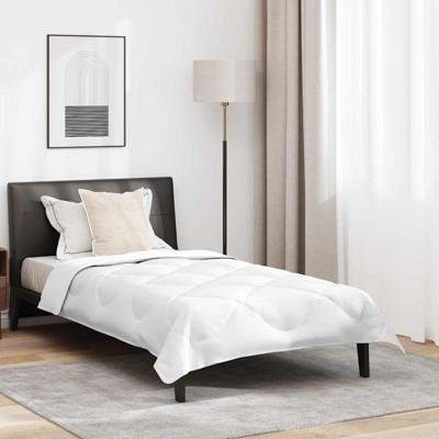 All-season dekbed met kussen 2 pcs Wit 135 x 220 cm Microfibre