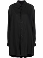 AMI Paris robe-chemise à effet d'épaules descendues - Noir