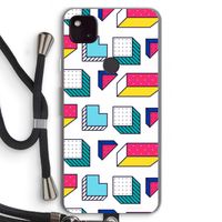 8-bit N°7: Pixel 4a 5G Transparant Hoesje met koord