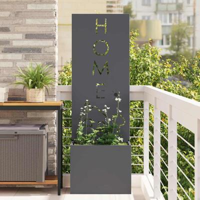 Tuinplant met Decoratief Paneel Antraciet 50 x 140 cm