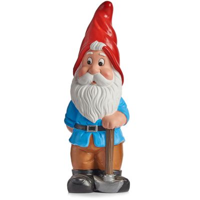 Tuinkabouter beeldje Dwerg met rode muts - Keramiek - 38 cm