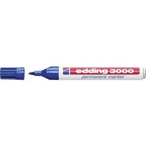 Edding 3000 4-3000-1-1003 Permanent marker Blauw Watervast: Ja