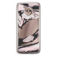 Roze stroom: Motorola Moto G6 Transparant Hoesje - thumbnail