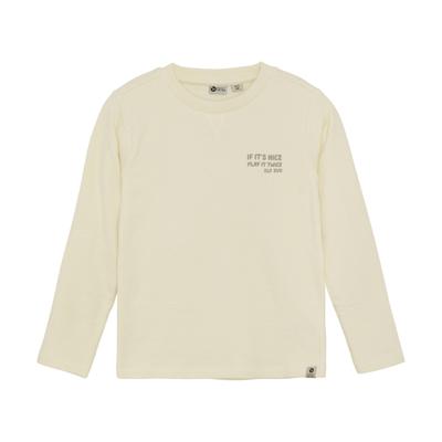 Daily7 winter t-shirt jongens - wit - longsleeve/backprint