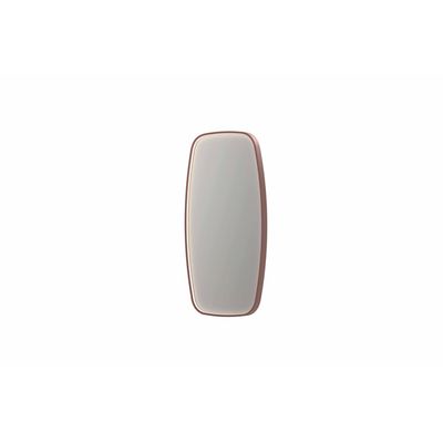 INK SP31 spiegel - 40x4x80cm contour in stalen kader incl dir LED - verwarming - color changing - dimbaar en schakelaar - geborsteld koper 8409844