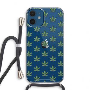 Weed: iPhone 12 mini Transparant Hoesje met koord