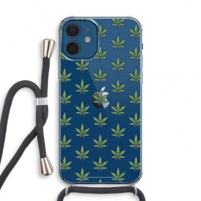 Weed: iPhone 12 mini Transparant Hoesje met koord