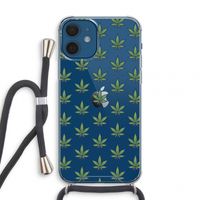 Weed: iPhone 12 mini Transparant Hoesje met koord Weed: iPhone 12 mini Transparant Hoesje met koord