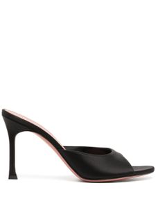 Amina Muaddi mules Alexa en cuir 90 mm - Noir