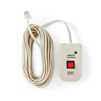 Nedis Afstandsbediening voor Inverter | 5 m | RJ10 | Wit | 1 stuks - PIMSRC05WT PIMSRC05WT