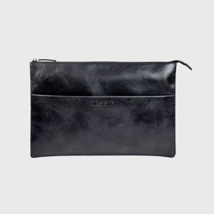 Alpha Leren Laptophoes Laptop Folio 15,6'' Zwart MacBook Pro & Air