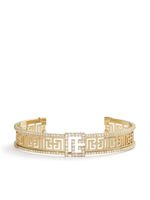 Balmain bracelet torque Labyrinth en or 18ct serti de diamants